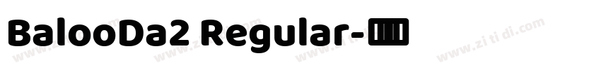 BalooDa2 Regular字体转换